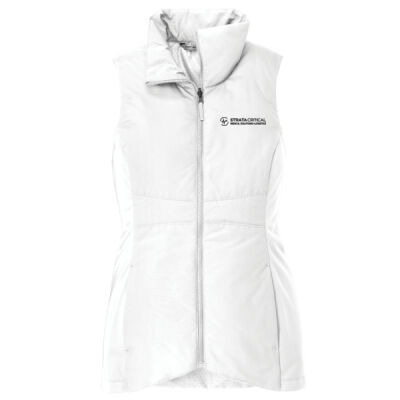 L903 | White | Embroidered Strata - Women's Collective Insulated Vest Thumbnail