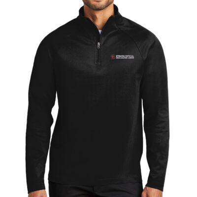 K870 | Black | Embroidered Strata  - C Free ® Cypress 1/4 Zip Thumbnail