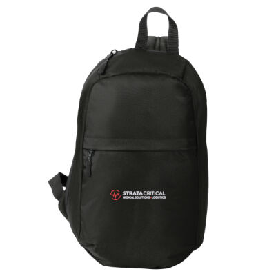 BG228 | Black | Embroidered Strata -  - Crossbody Backpack Thumbnail